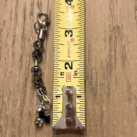 Glass Bead Bag Charm ~ Handmade - Picture 3 of 4